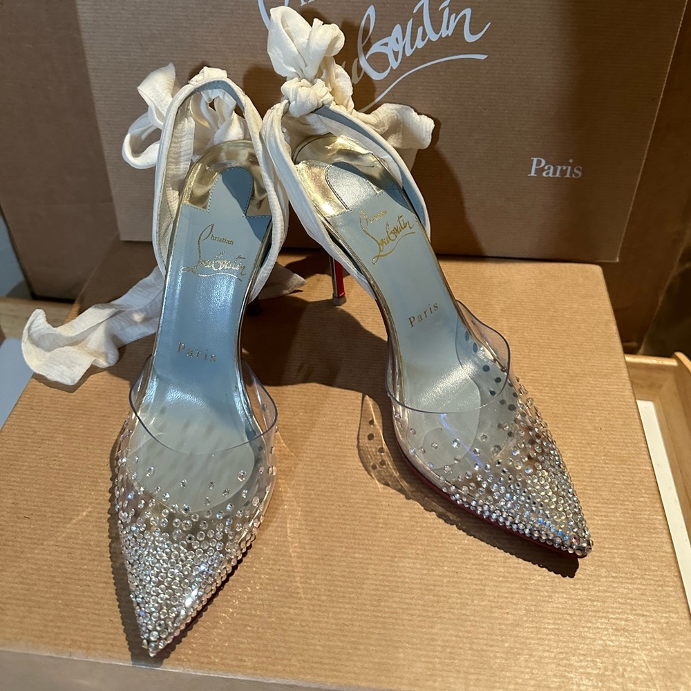 Christian Louboutin Miragirl (White) 100mm